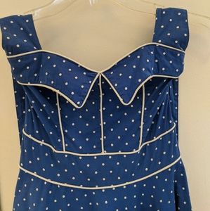 Hell Bunny Blue Pin-up Dress XS